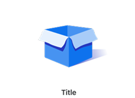 Empty state pattern with only box and title visible