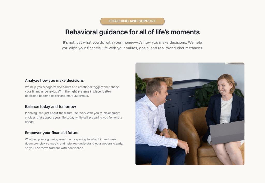 Coaching and support